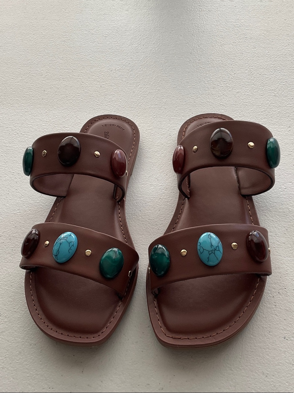 Universal Thread Sarai Gem-Accent Double Strap Slide Sandals